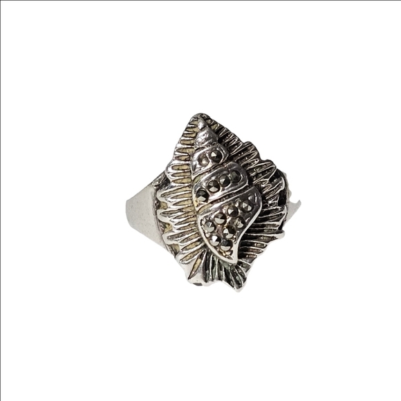 RING sterling silver beach theme size 7 - Picture 2 of 4